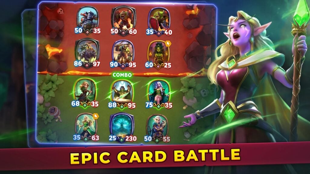 Auto Chess เกมไพ่ ARCANE RUSH: Battlegrounds พร้อมใช้งานบน Android แล้ว