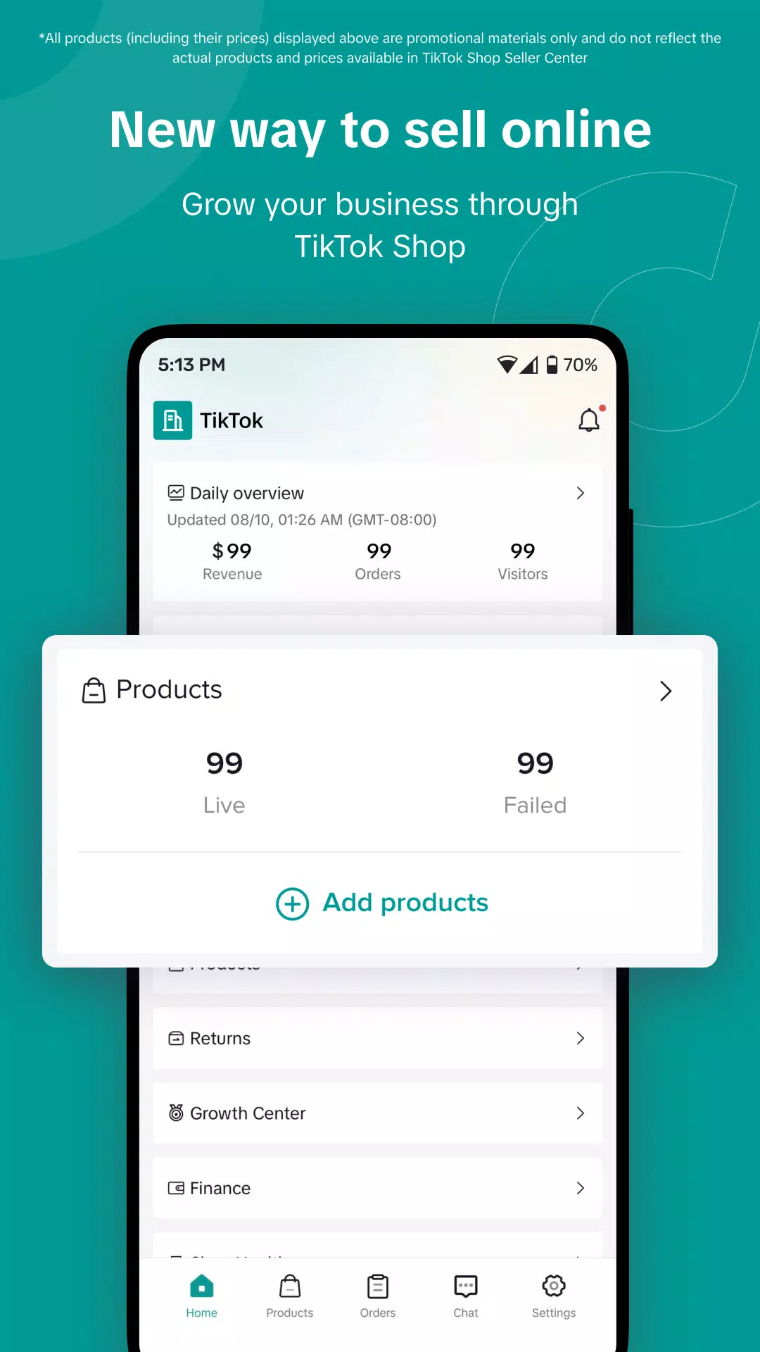 TikTok Shop Seller Center Screenshot 0