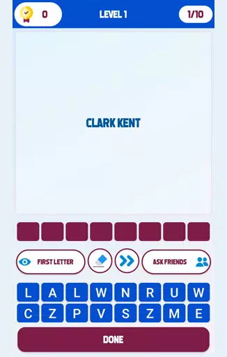 Superhero Identity Word Quiz Capture d'écran 0