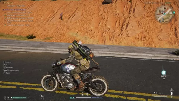 Once Human motorcycle gameplay