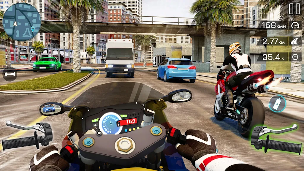 Highway Bike Riding Simulator スクリーンショット 0