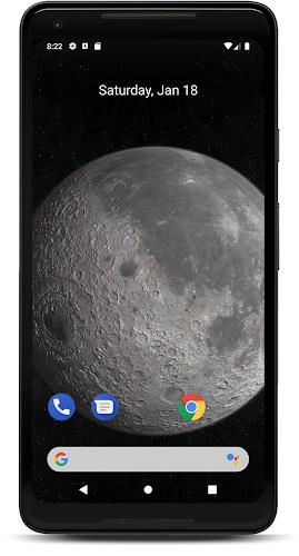 Moon 3D live wallpaper Screenshot 1