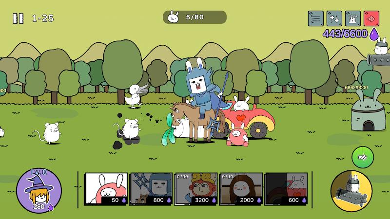 Battle! Bunny : Tower Defense Ảnh chụp màn hình 2