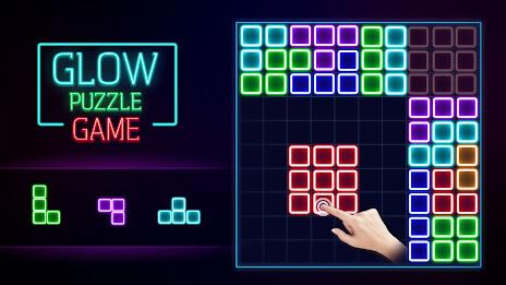 Glow Block Puzzle स्क्रीनशॉट 0