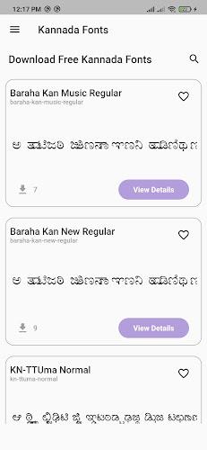 Kannada Fonts Screenshot 0