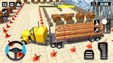 Log Transporter Truck Parking Screenshot 1