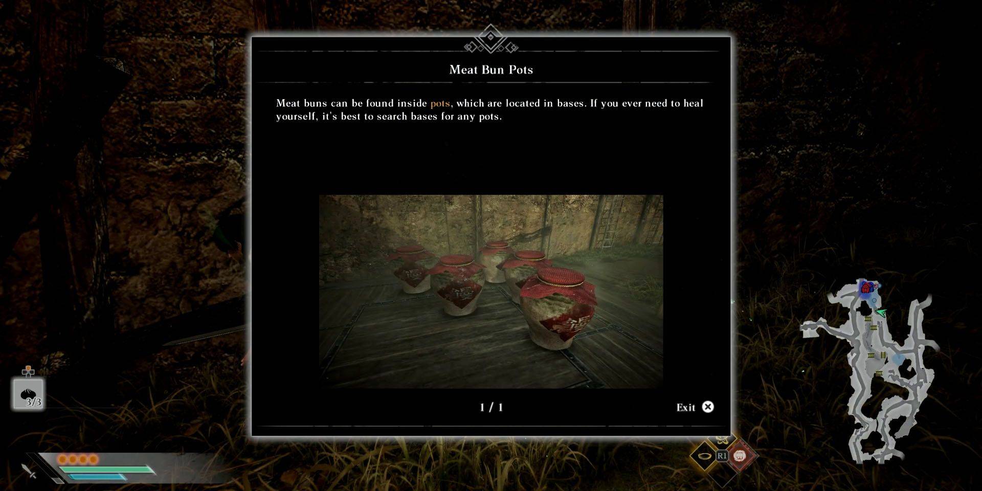 Meat buns healing item in Dynasty Warriors: Origins