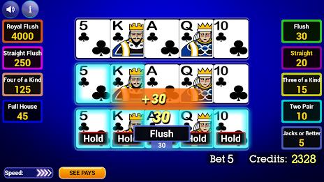 Video Poker: Multi Hand 螢幕截圖 3