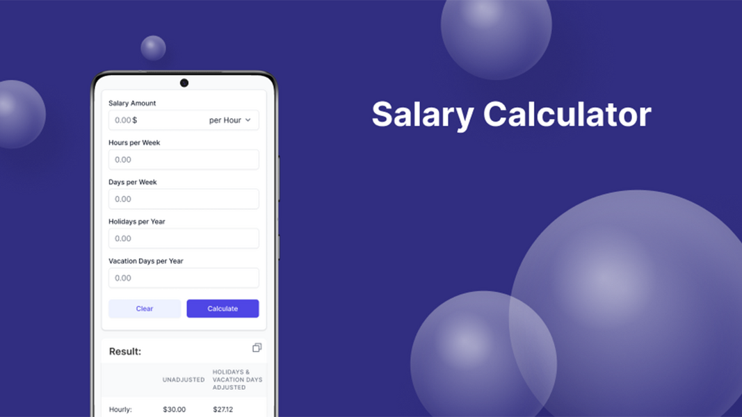 Salary Calculator ภาพหน้าจอ 2