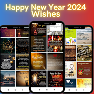 Happy New Year 2024 Wallpaper ဖန်သားပြင်ဓာတ်ပုံ 2