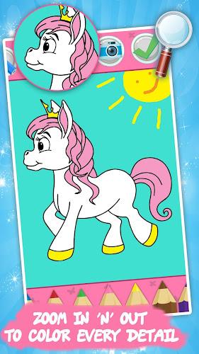 Unicorn Kids Coloring Book 螢幕截圖 0