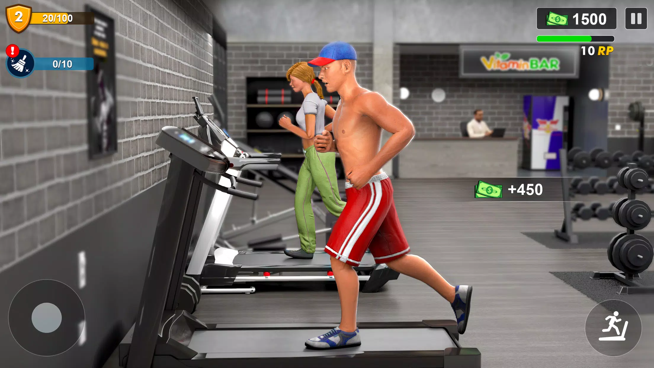 Workout Gym Simulator Game 24 Screenshot 2