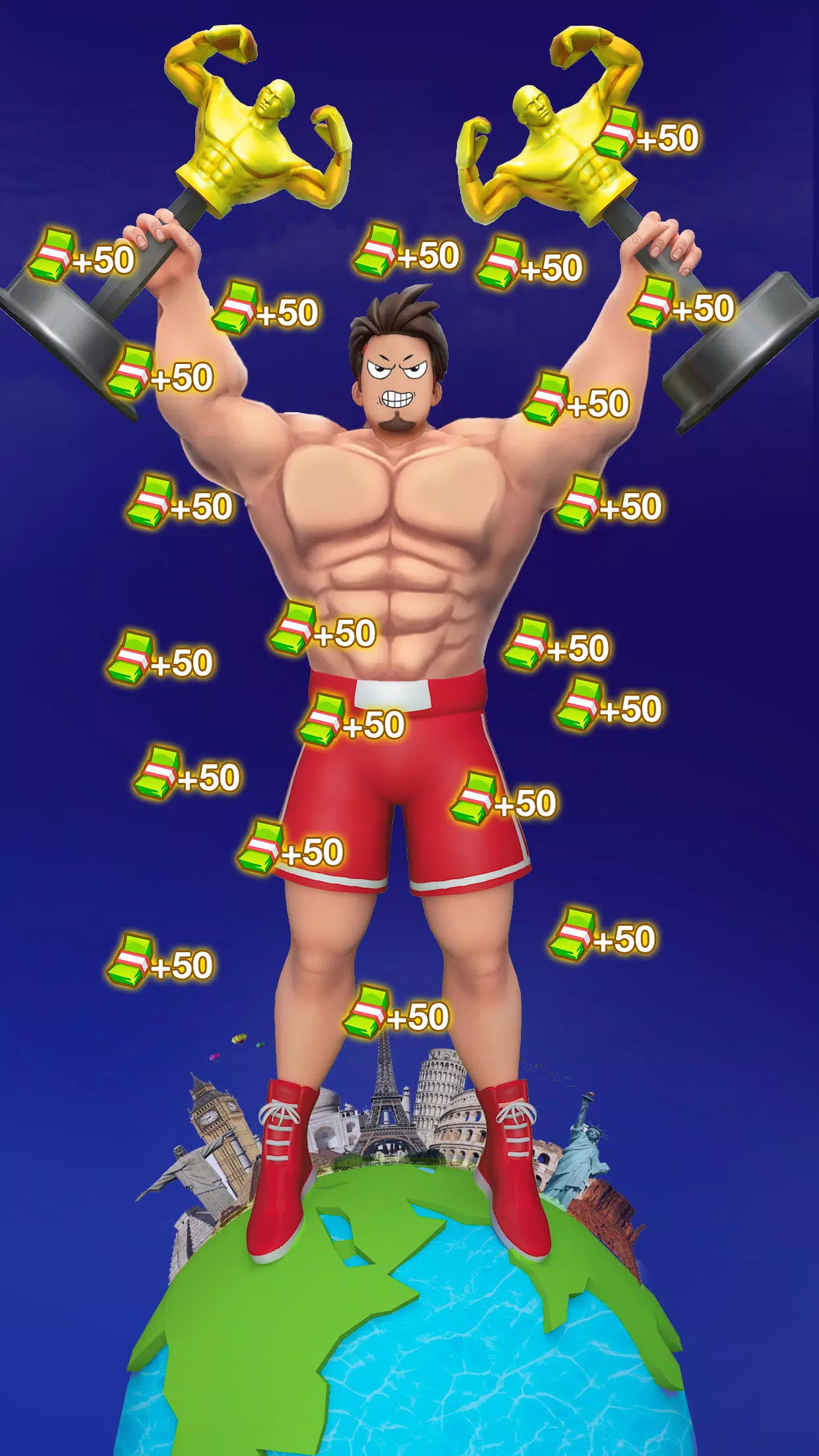 Gym Clicker Hero: Idle Muscles ภาพหน้าจอ 1