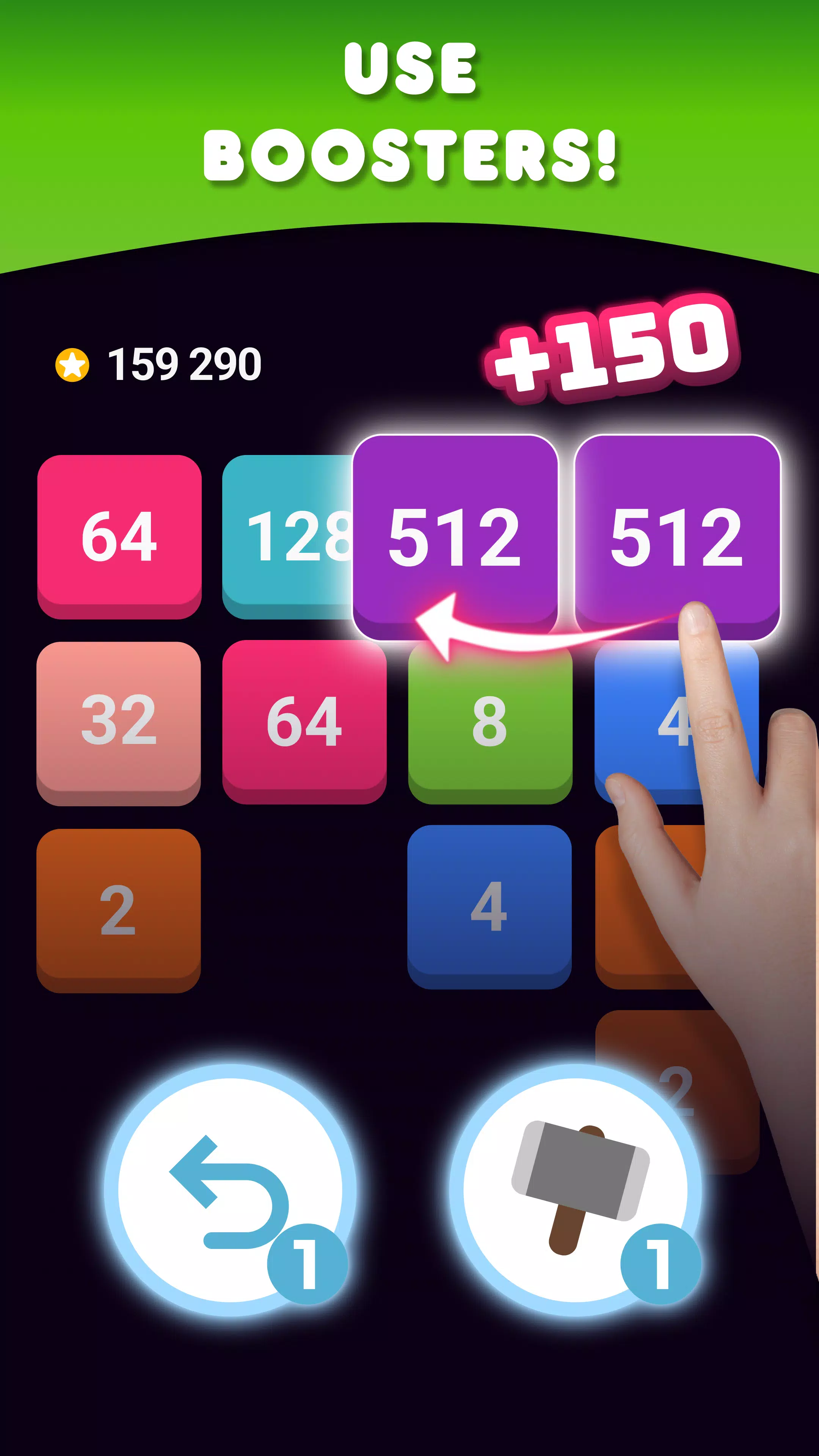 2048: Puzzle Game! Merge Block Capture d'écran 3