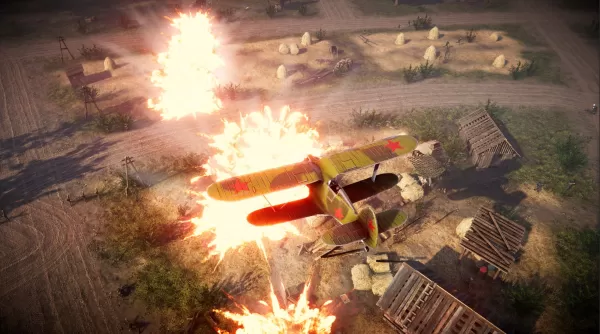 Victory Banner tank combat