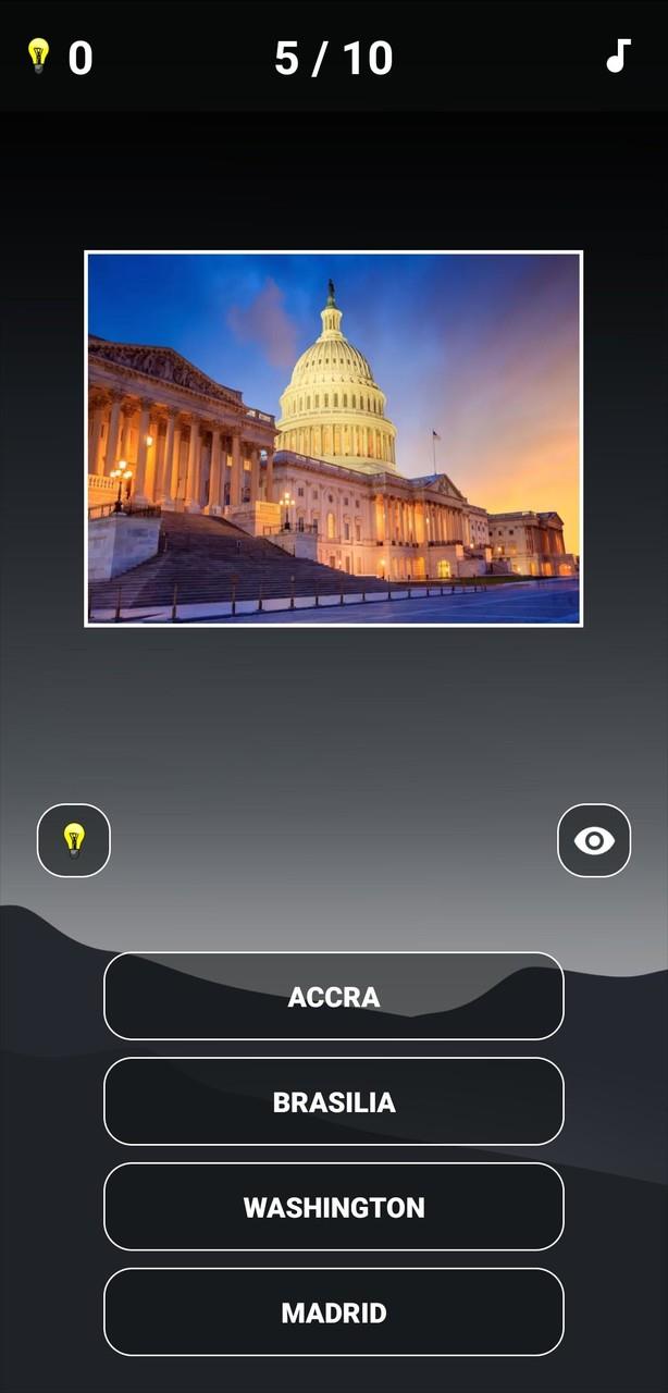 Capital Cities Quiz Ảnh chụp màn hình 3
