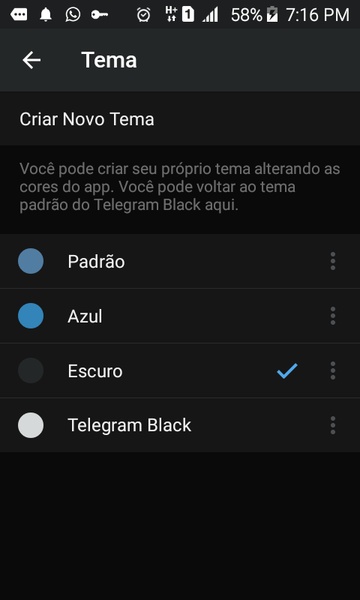 Telegram Black Скриншот 3