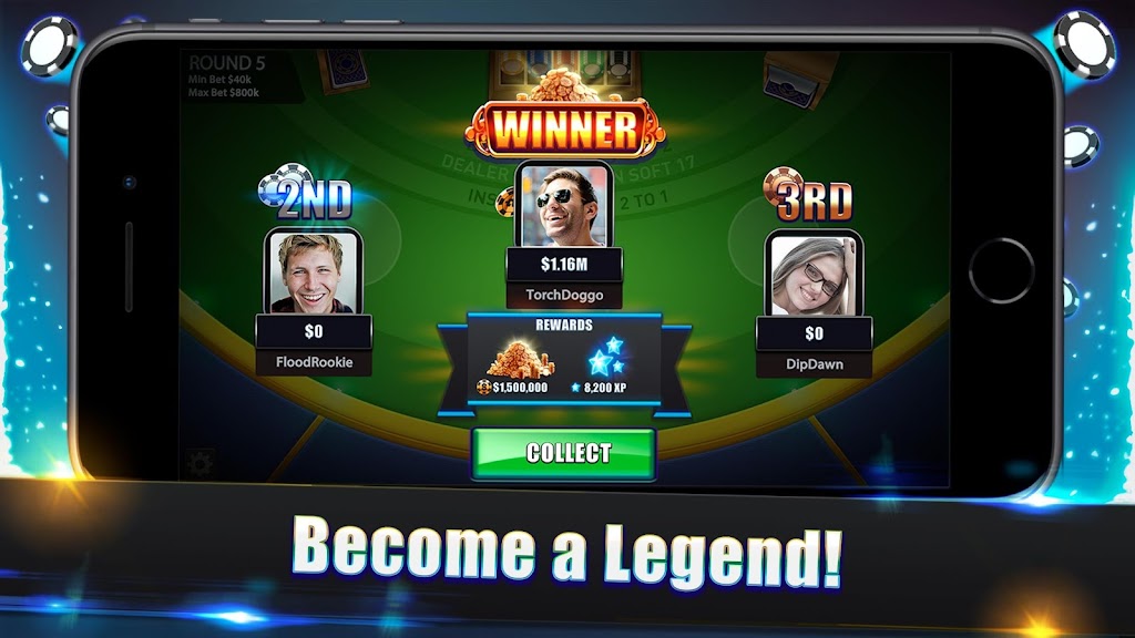 Blackjack Legends: 21 Online Multiplayer Casino Screenshot 3