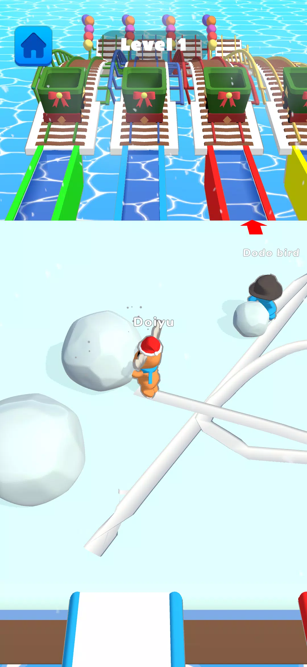 Ice Runner Battle: Snow Race Captura de tela 1