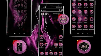 Dark Girl Launcher Theme ဖန်သားပြင်ဓာတ်ပုံ 3