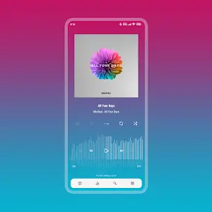 Aurora - Poweramp Skin Скриншот 2