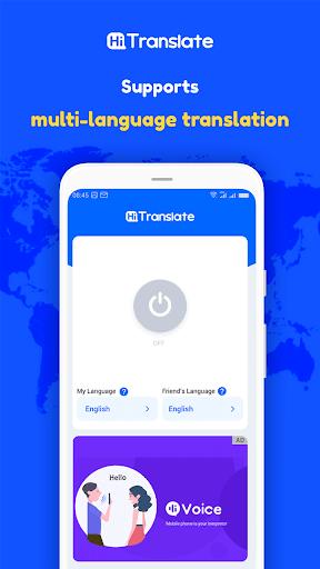 Hi Translate - Free Voice and Chat Translate ဖန်သားပြင်ဓာတ်ပုံ 1