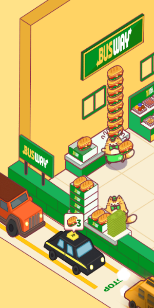 Cat Snack Bar: Cute Food Games 스크린샷 0