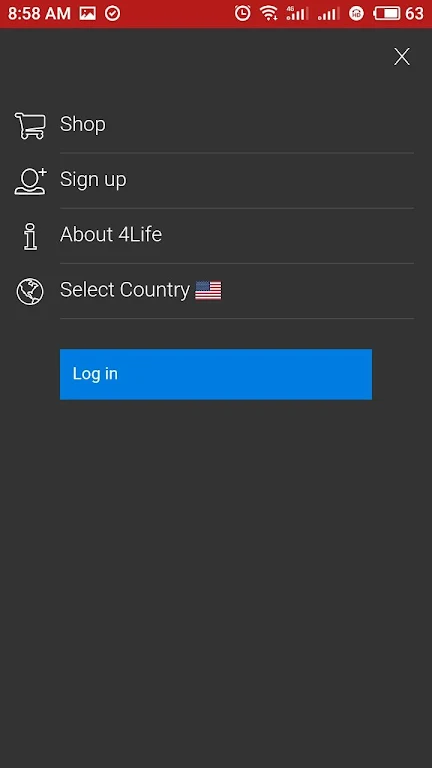 4Life Login Ảnh chụp màn hình 2