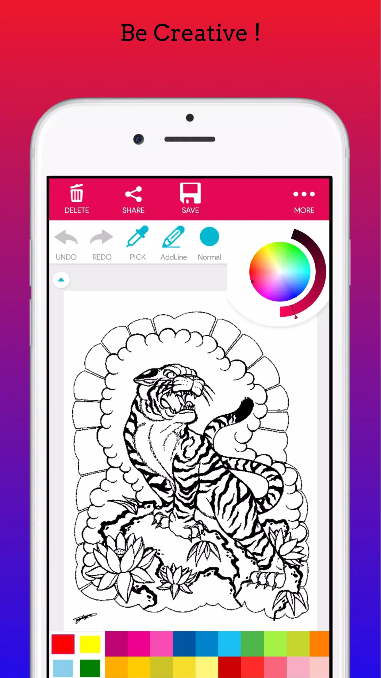 Adults Tattoo Coloring Book Screenshot 0