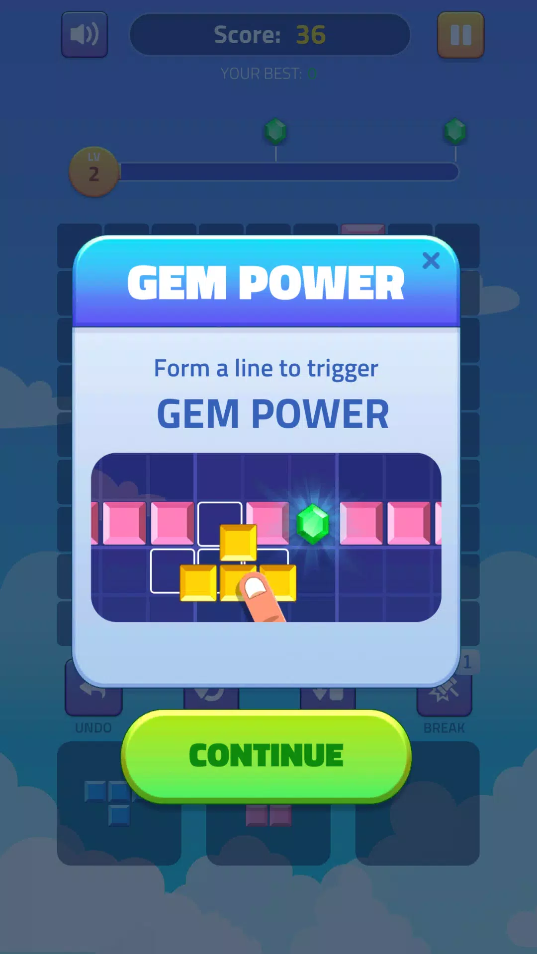 Block Puzzle - Gems Adventure Скриншот 2