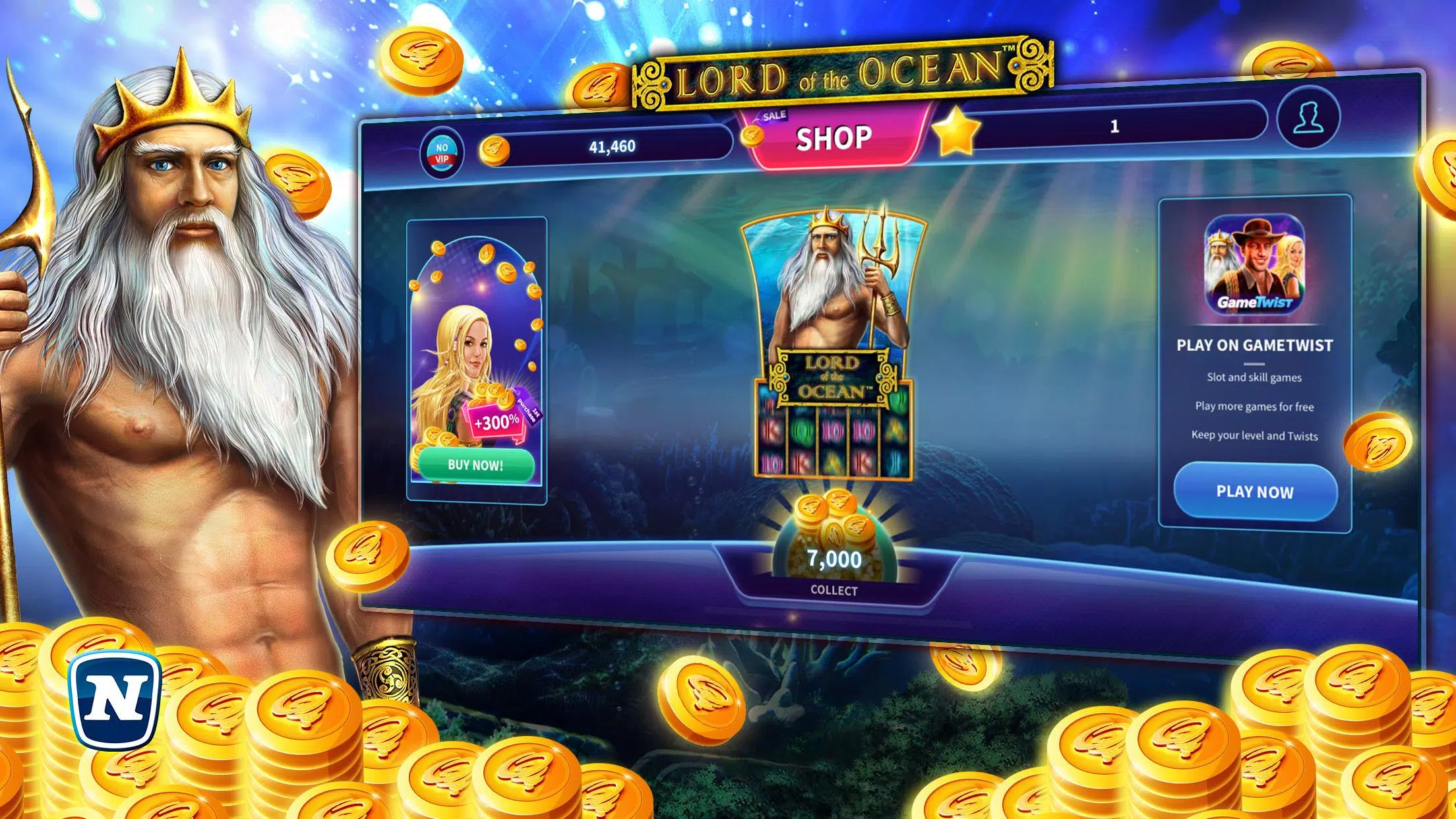 Lord of the Ocean™ Slot ဖန်သားပြင်ဓာတ်ပုံ 1