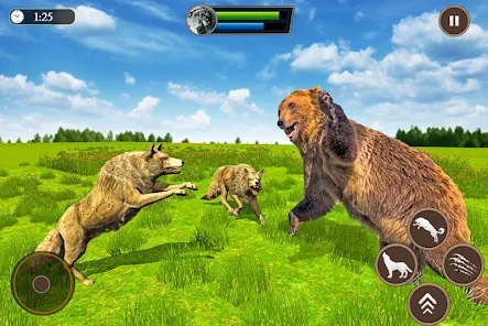 Wolf Simulator Family Sim 3D Screenshot 1