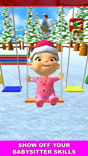 Baby Masha's Winter Playground Скриншот 1