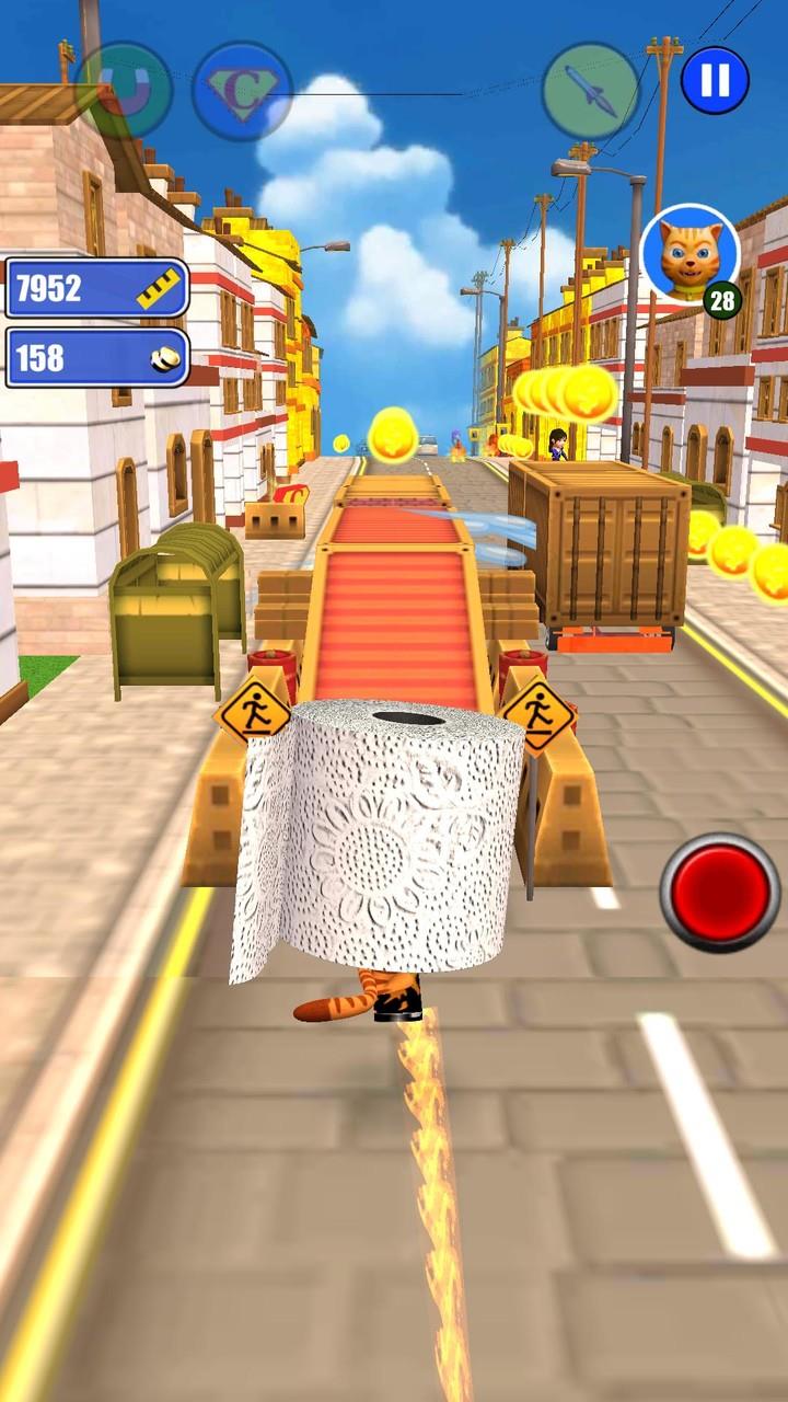 Toilet Paper Cat Run Screenshot 2