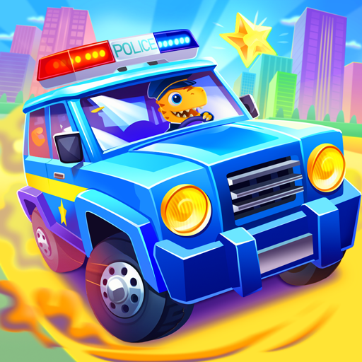 Juegos de Coche Policía Dino