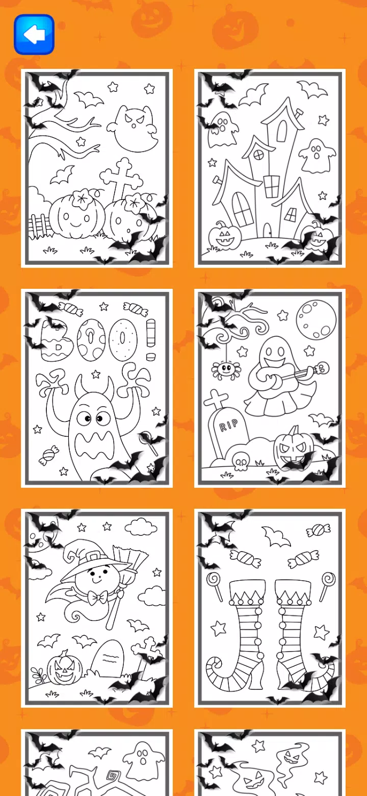 Halloween Coloring Game Ảnh chụp màn hình 1