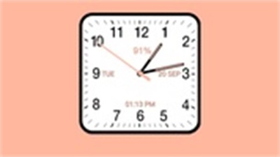 Analog Clock Square Cloassic 스크린샷 1