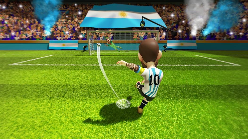 Mini Football - Mobile Soccer Mod Скриншот 0