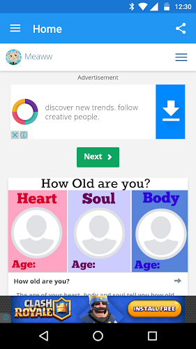 Meaww Nametests - FB Quiz App Screenshot 2