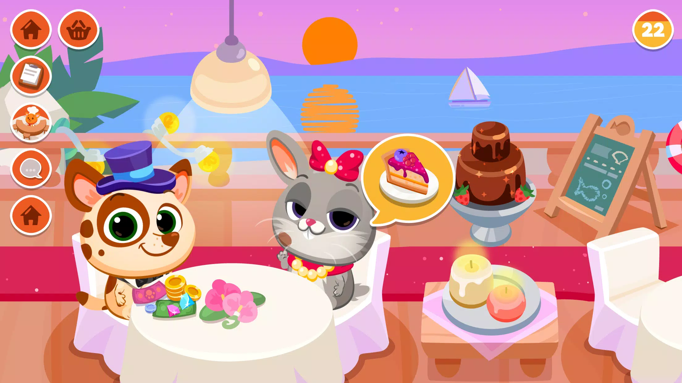 Bubbu Restaurant - My Cat Game Screenshot 1