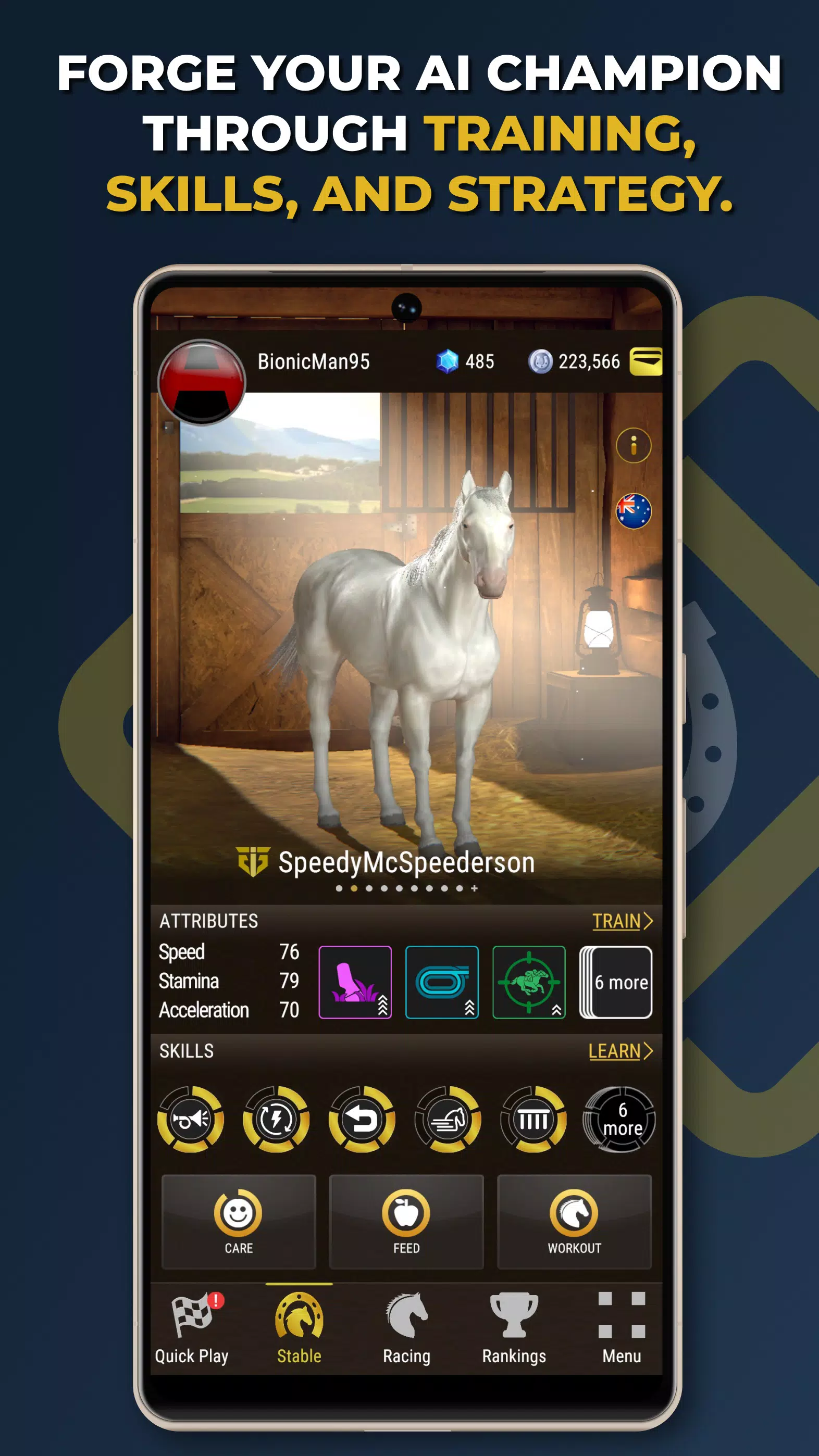 Owners Club - AI Horse Racing Captura de pantalla 1