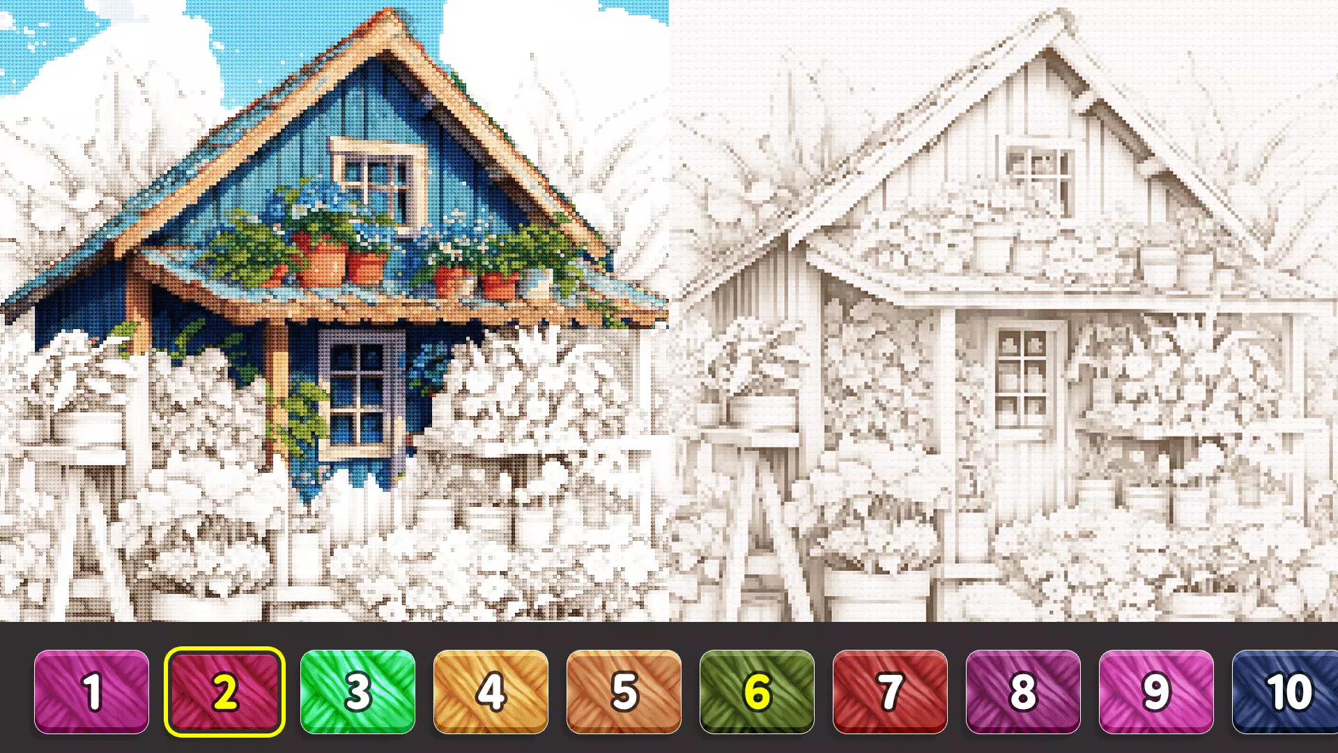 Cross Stitch: Color by Number Screenshot 2