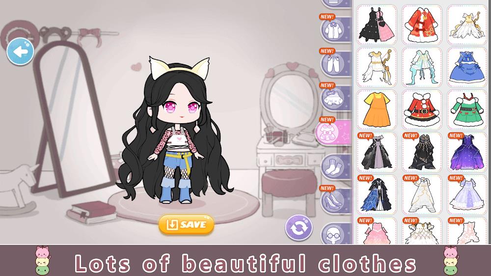 YOYO Doll Anime Dress Up Game Schermafbeelding 1