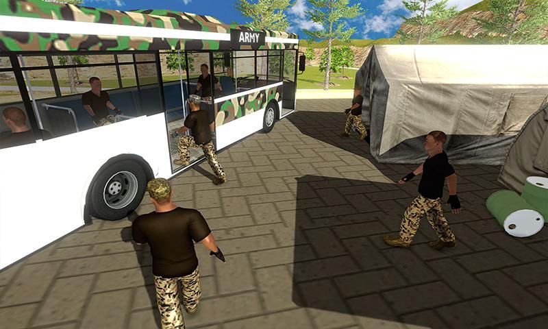 Army Bus Driving Simulator ภาพหน้าจอ 0