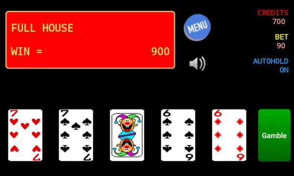 Jolly Card Poker Скриншот 1