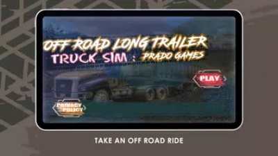 Offroad Long Trailer Truck Sim ภาพหน้าจอ 0