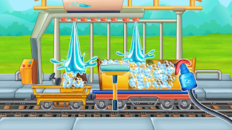 Truck wash train builder game 螢幕截圖 1