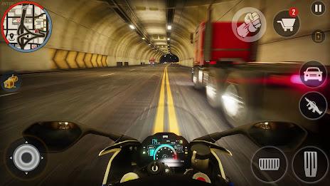 Highway Bike Riding & Racing Скриншот 1