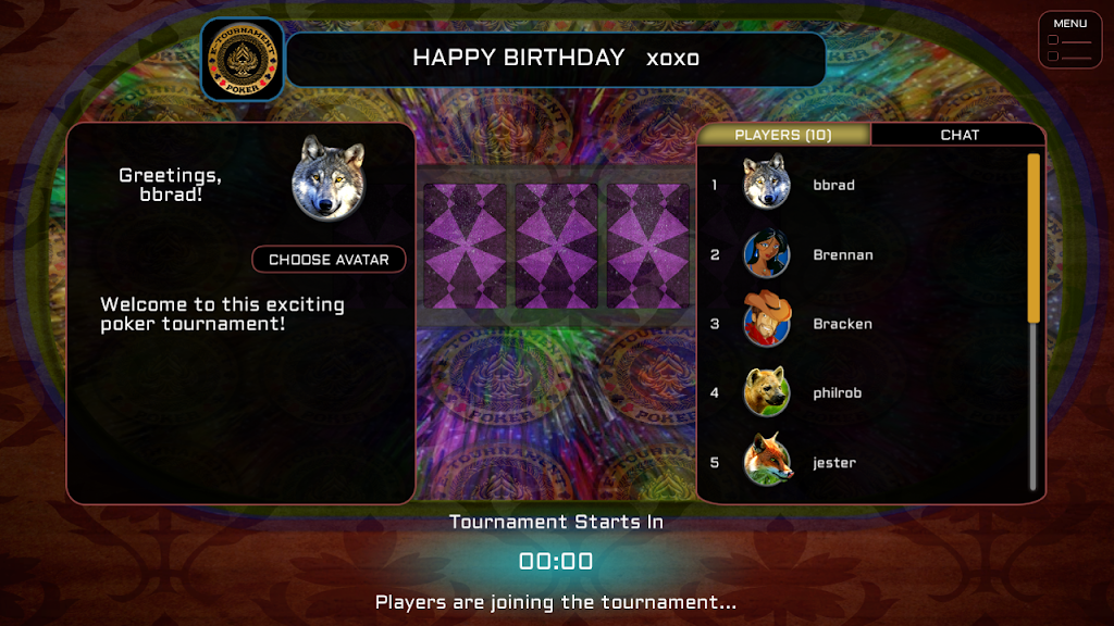 E-Tournament Poker Screenshot 2