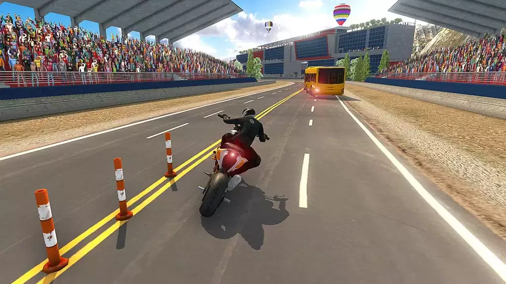 Bike VS Bus Racing Games 스크린샷 2